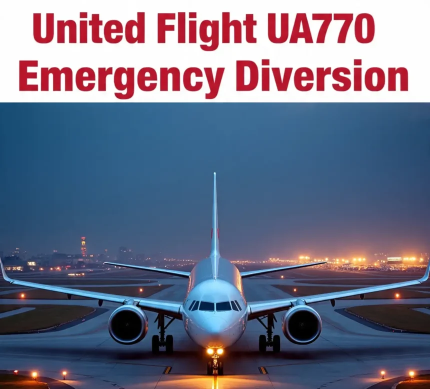 United Flight UA770 Emergency Diversion, ua770 barcelona to chicago